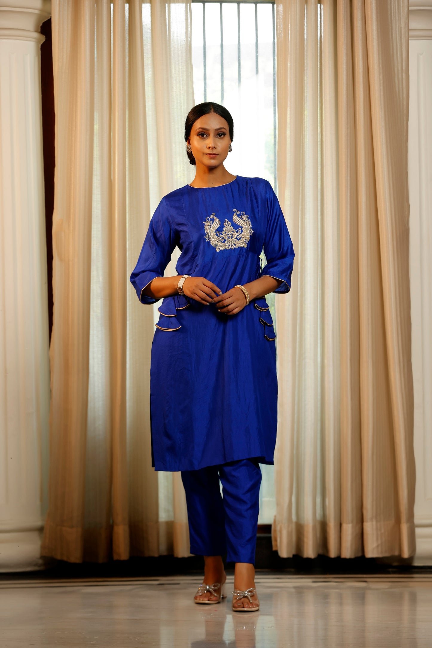 Noor Blue Dori Kurta Set