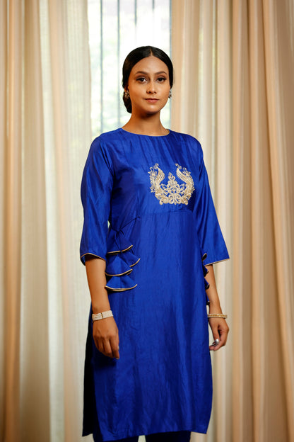Noor Blue Dori Kurta Set