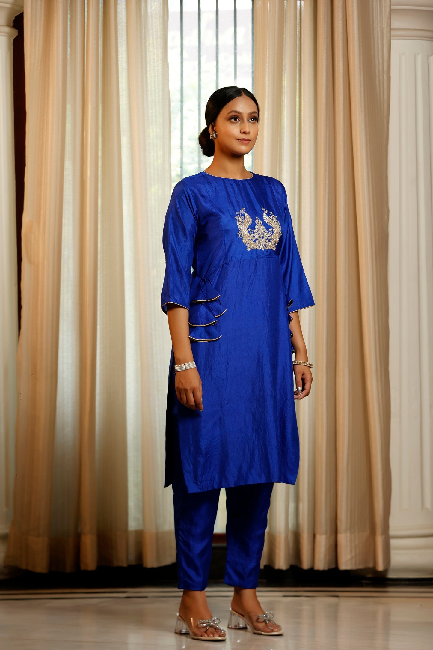 Noor Blue Dori Kurta Set