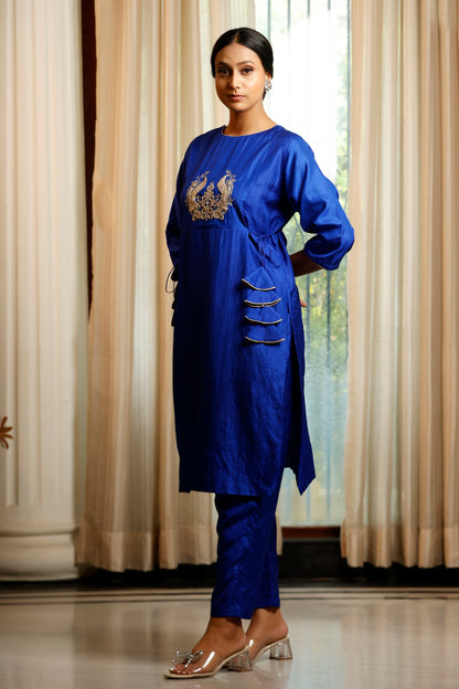 Noor Blue Dori Kurta Set
