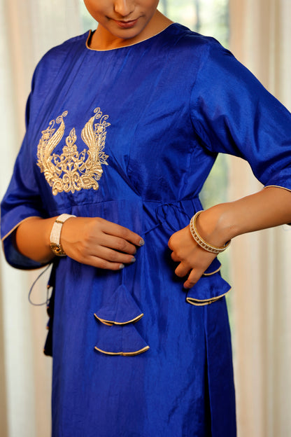 Noor Blue Dori Kurta Set