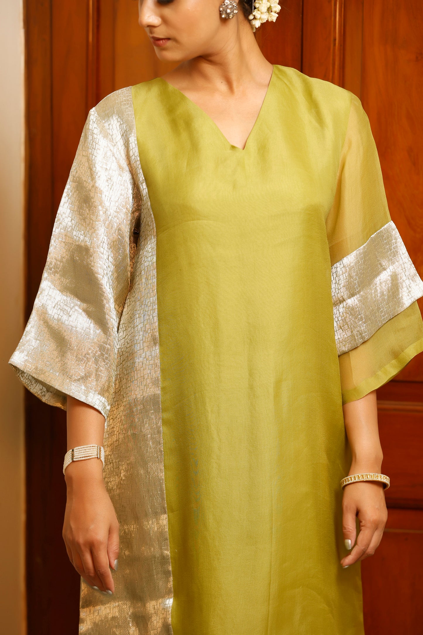 Sehej Green Long Kurta Set