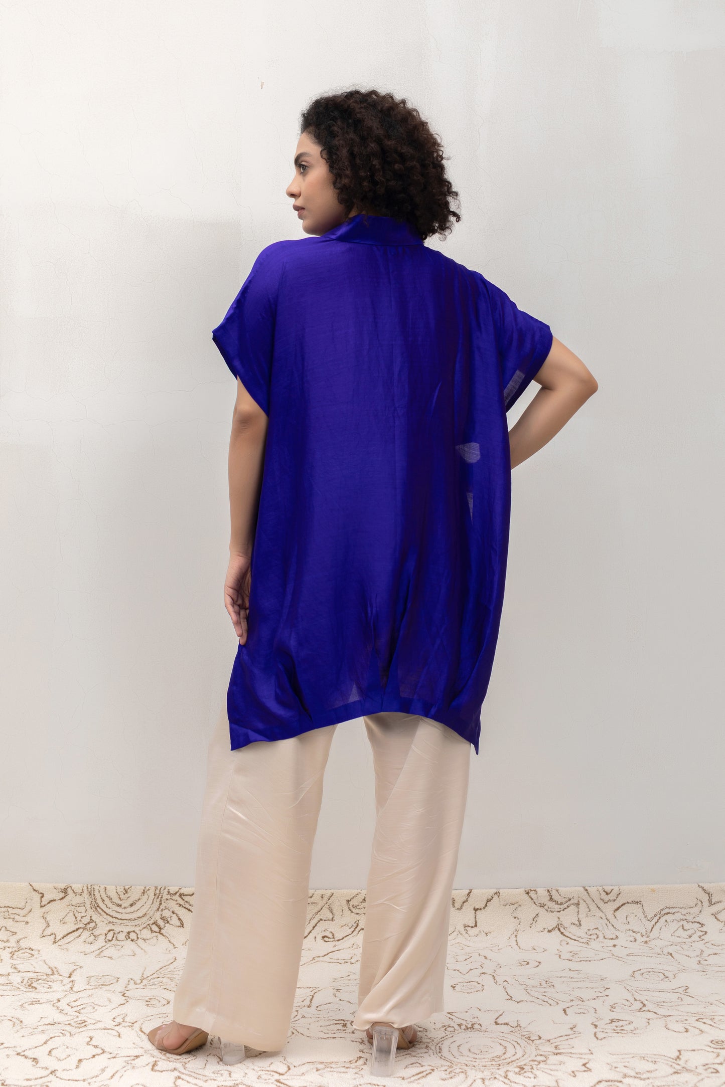 Eeda Varq Bloom Shirt - Blue