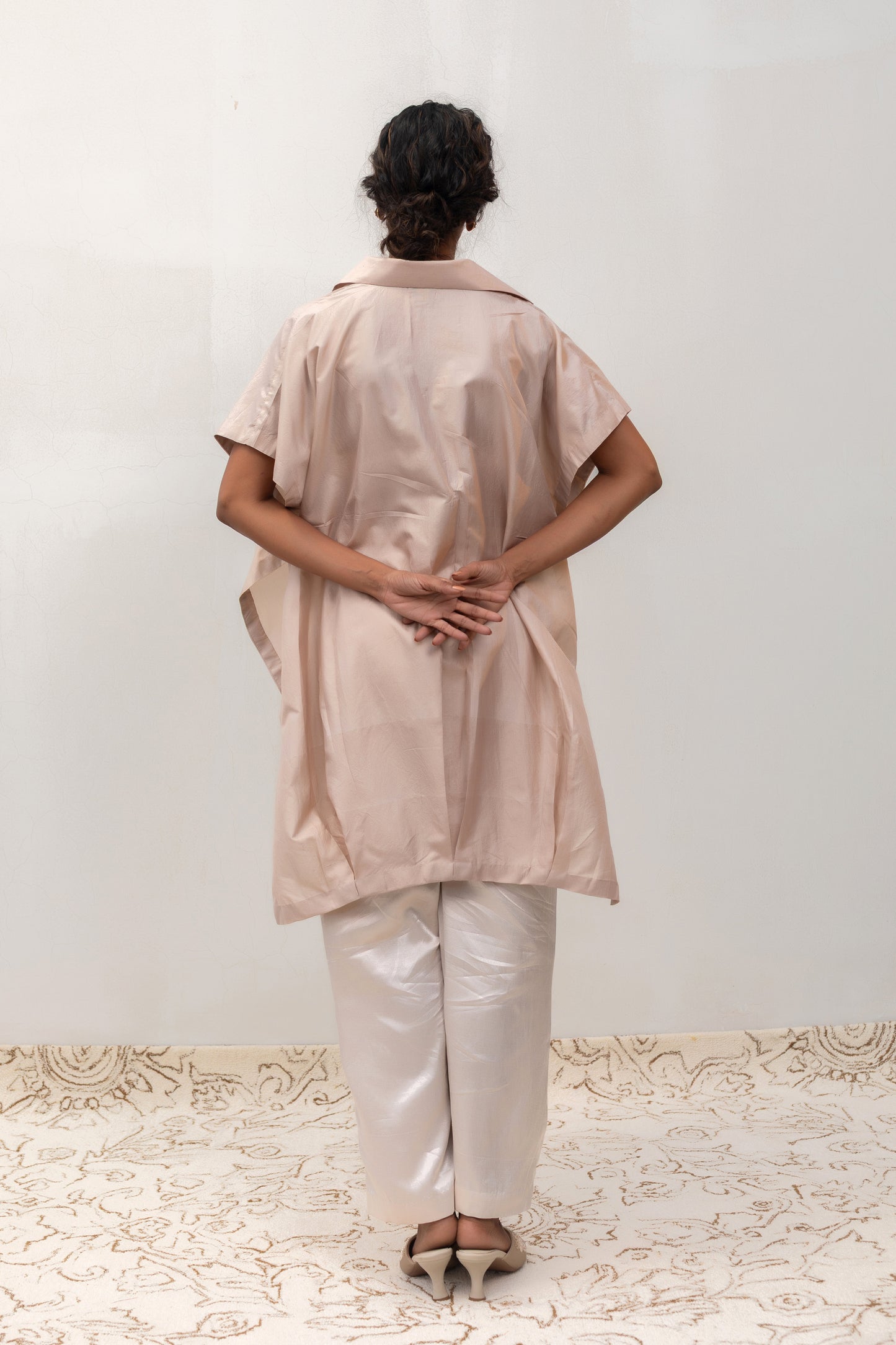 Eeda Varq Bloom Shirt - Ivory