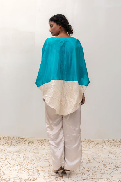 Eeda Varq Silk Horizon Top - Blue