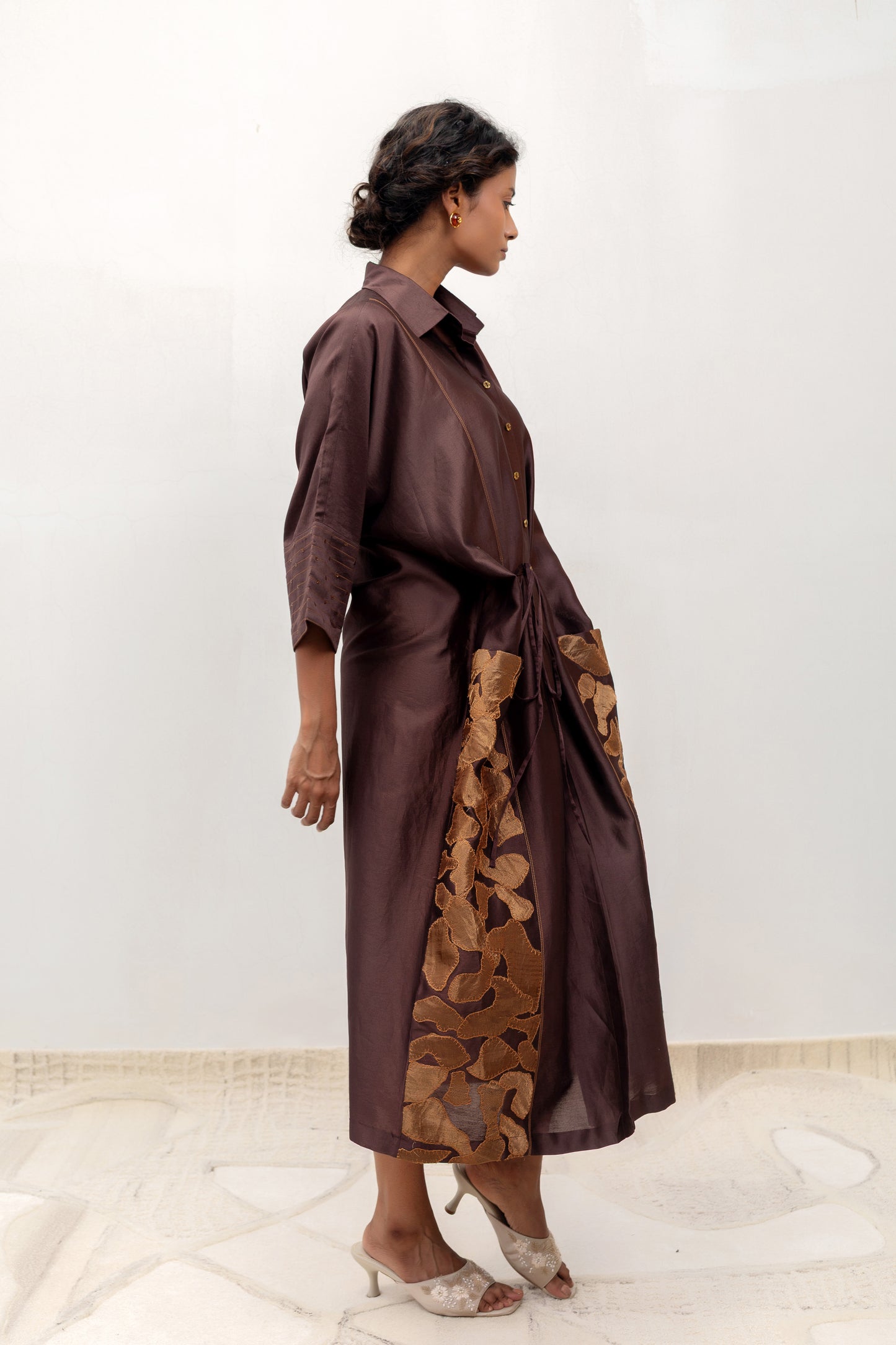 Eeda Varq Vine Dress - Brown