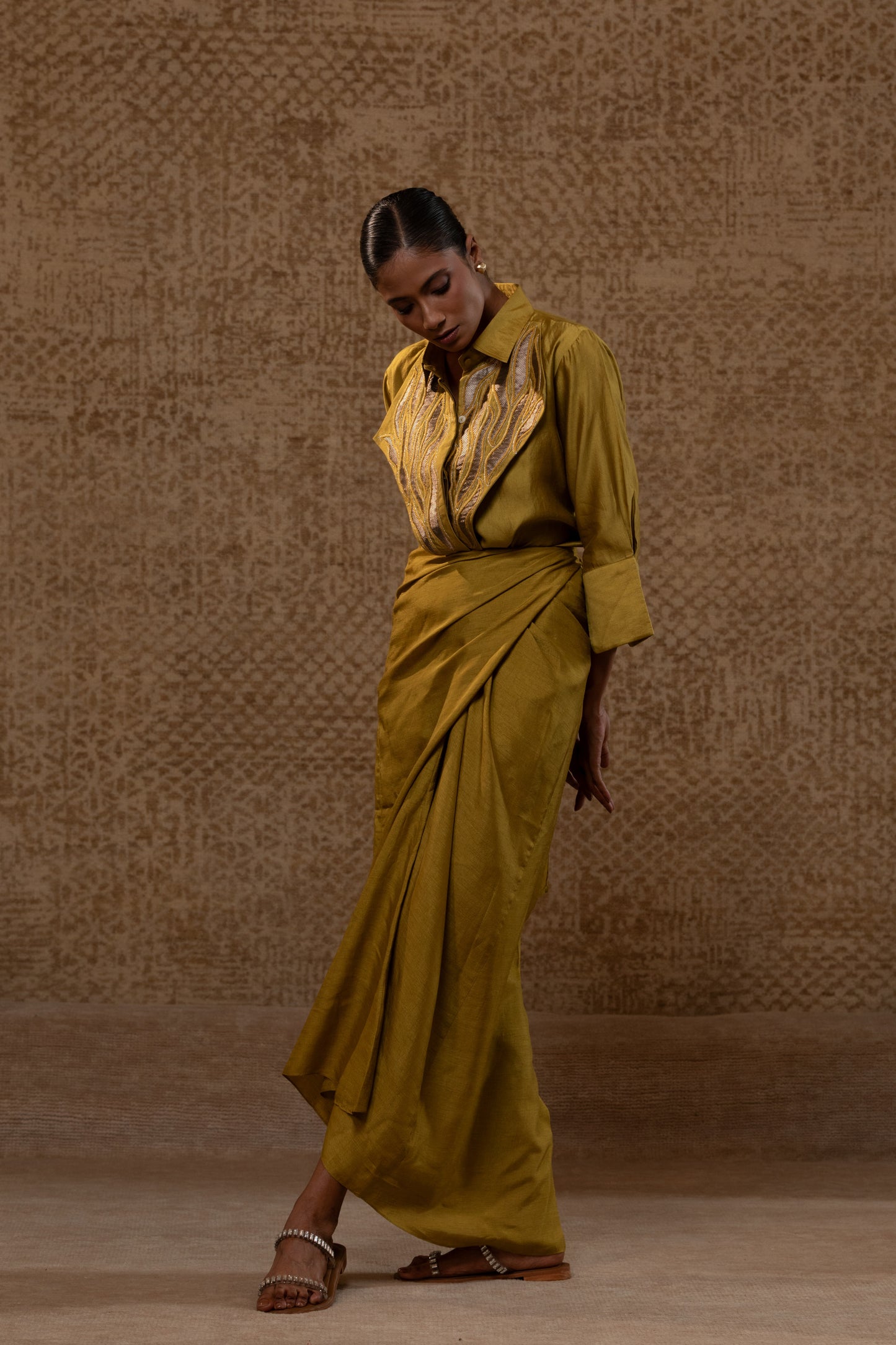 Diamond Yolk ShirtSet - Mustard