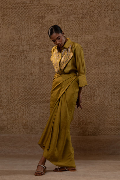 Diamond Yolk ShirtSet - Mustard