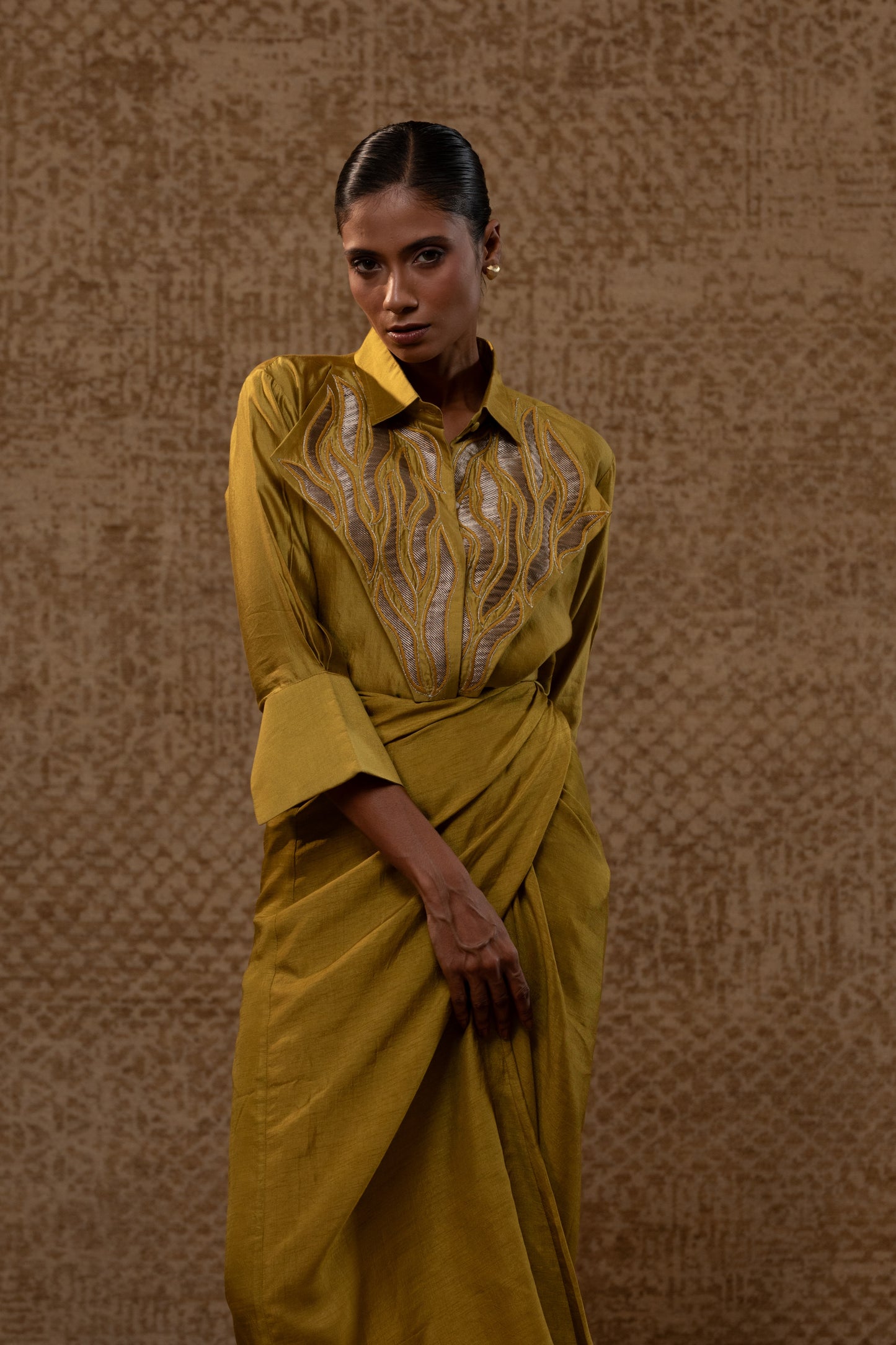 Diamond Yolk ShirtSet - Mustard