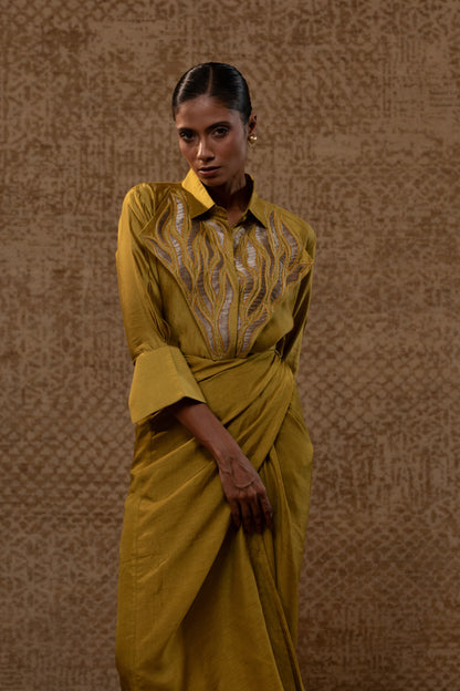 Diamond Yolk ShirtSet - Mustard