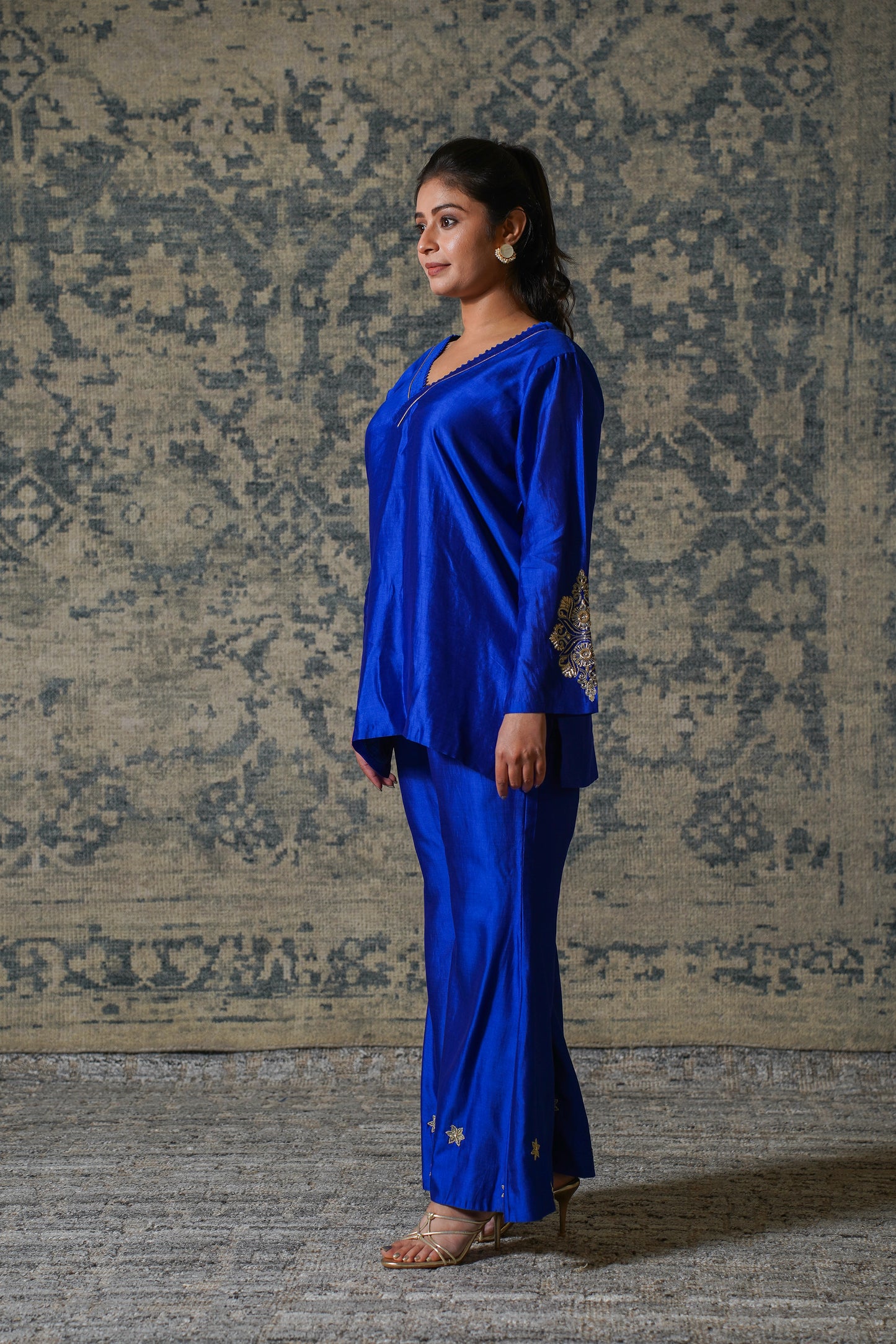 Noor Blue  Kurta Set