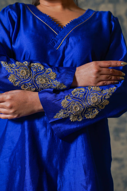 buy Blue Kurta Set Online 