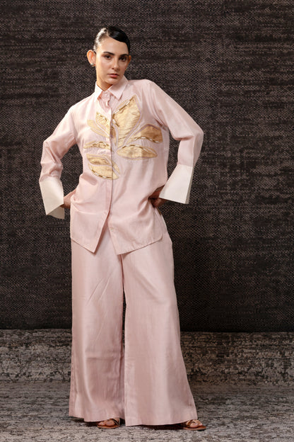Gulnaar Leaf CoordSet - Blush