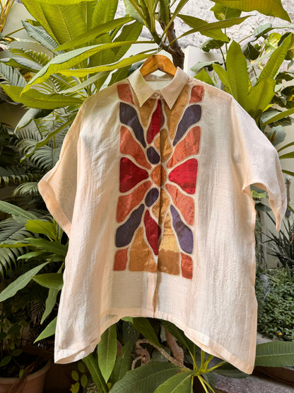Eeda Full Patch Shirt - Off-White