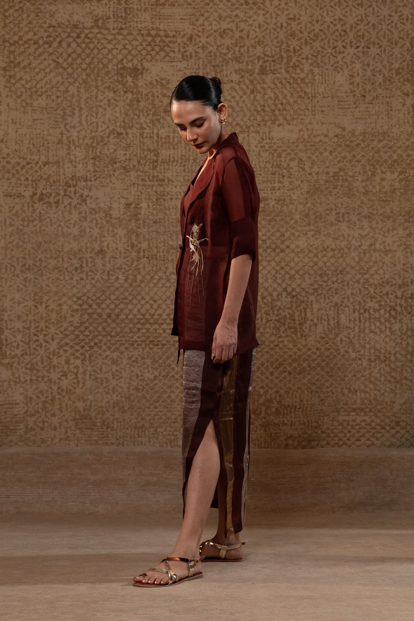 Tinka Jacket Set - Brown