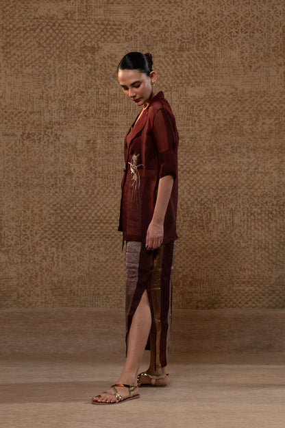 Tinka Jacket Set - Brown