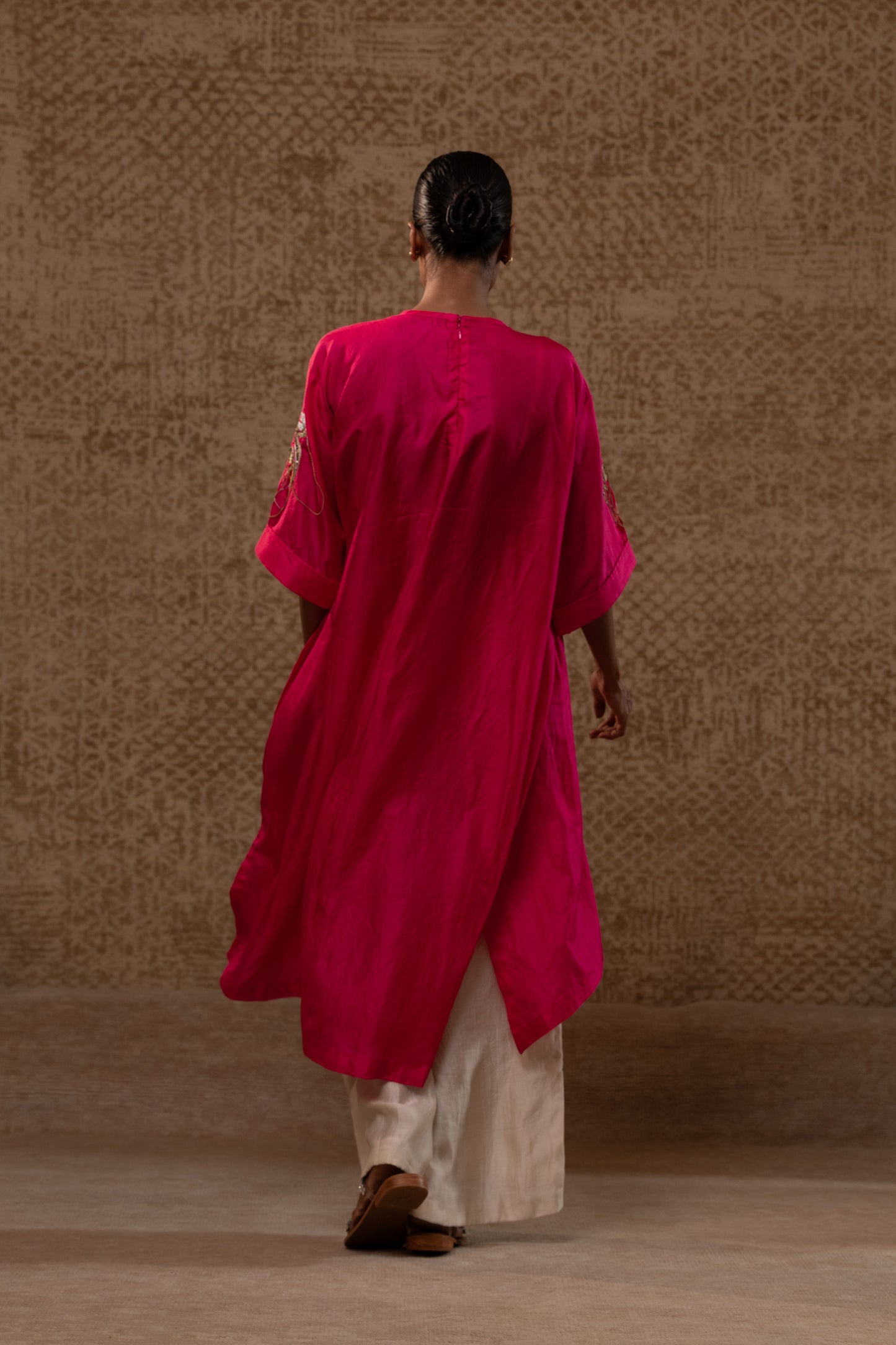 Tinka Long Kurta - Pink