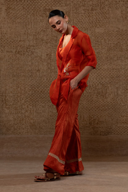Tinka Jacket Pant Set - Orange