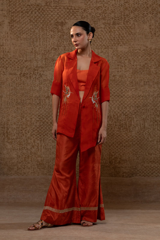 Tinka Jacket Pant Set - Orange