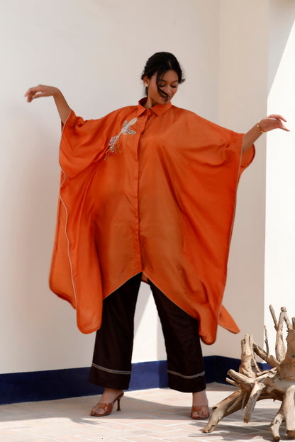 Tarini Silk Kaftan Top