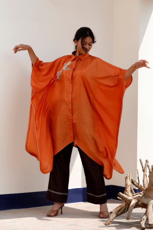 Tarini Silk Kaftan Top