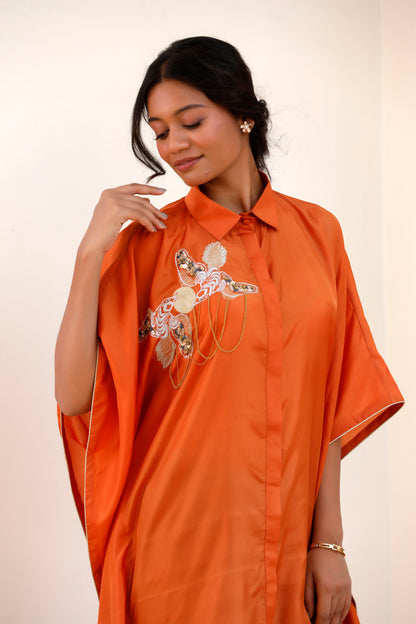 Tarini Silk Kaftan Top