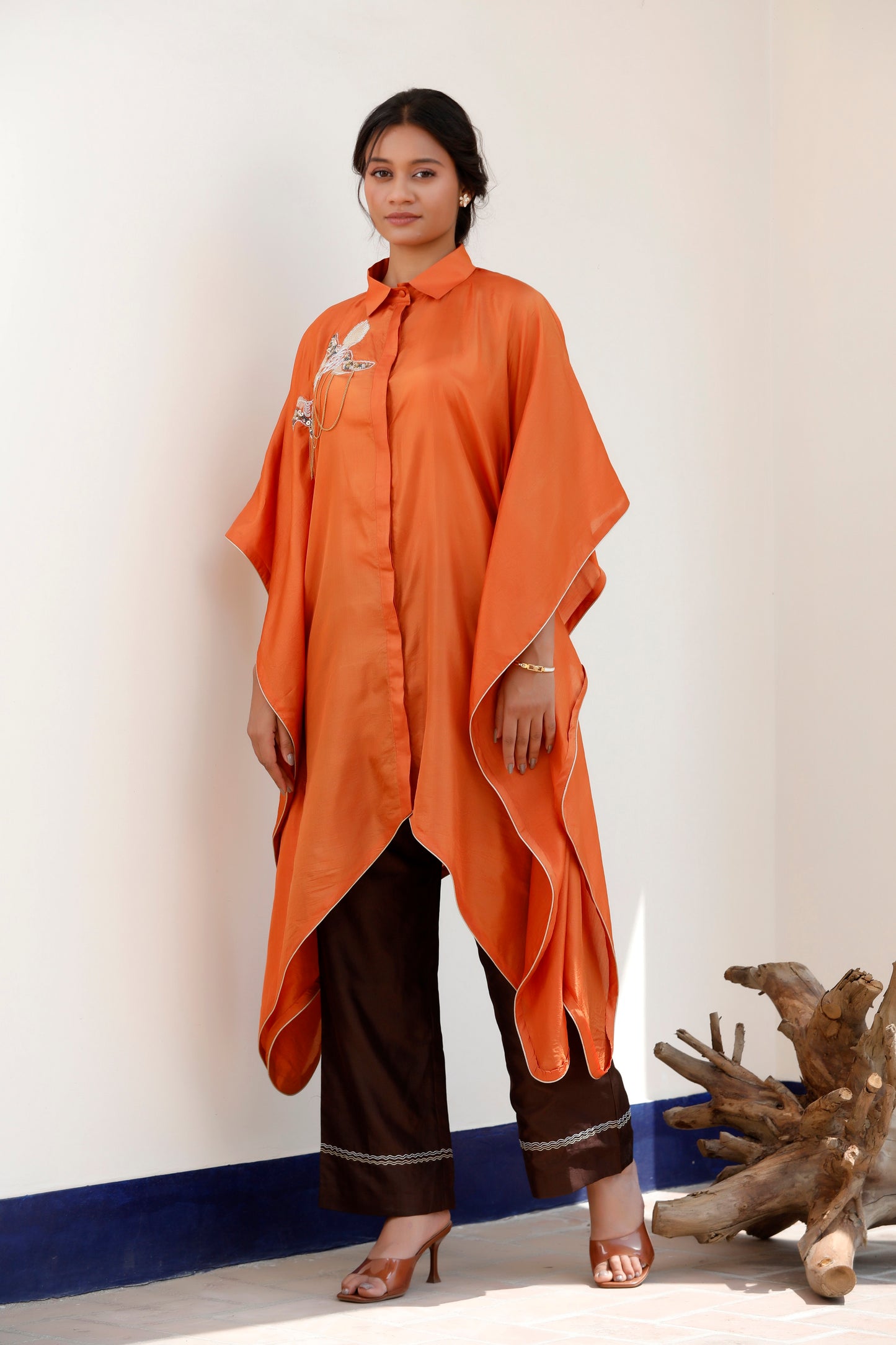 Tarini Silk Kaftan Top