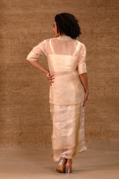 Tinka Jacket Skirt Set - Ivory
