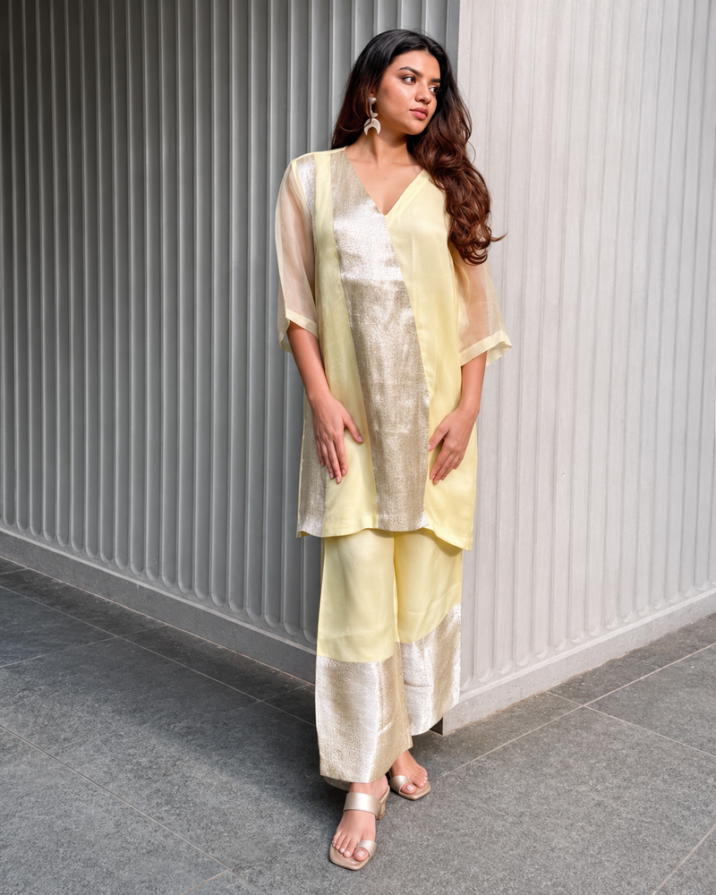 Sehej Yellow Kurta Set