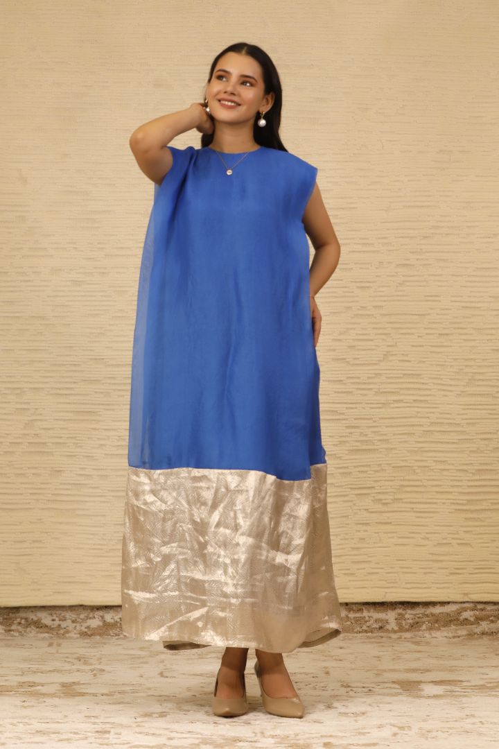 buy Chamak Blue Dress Online