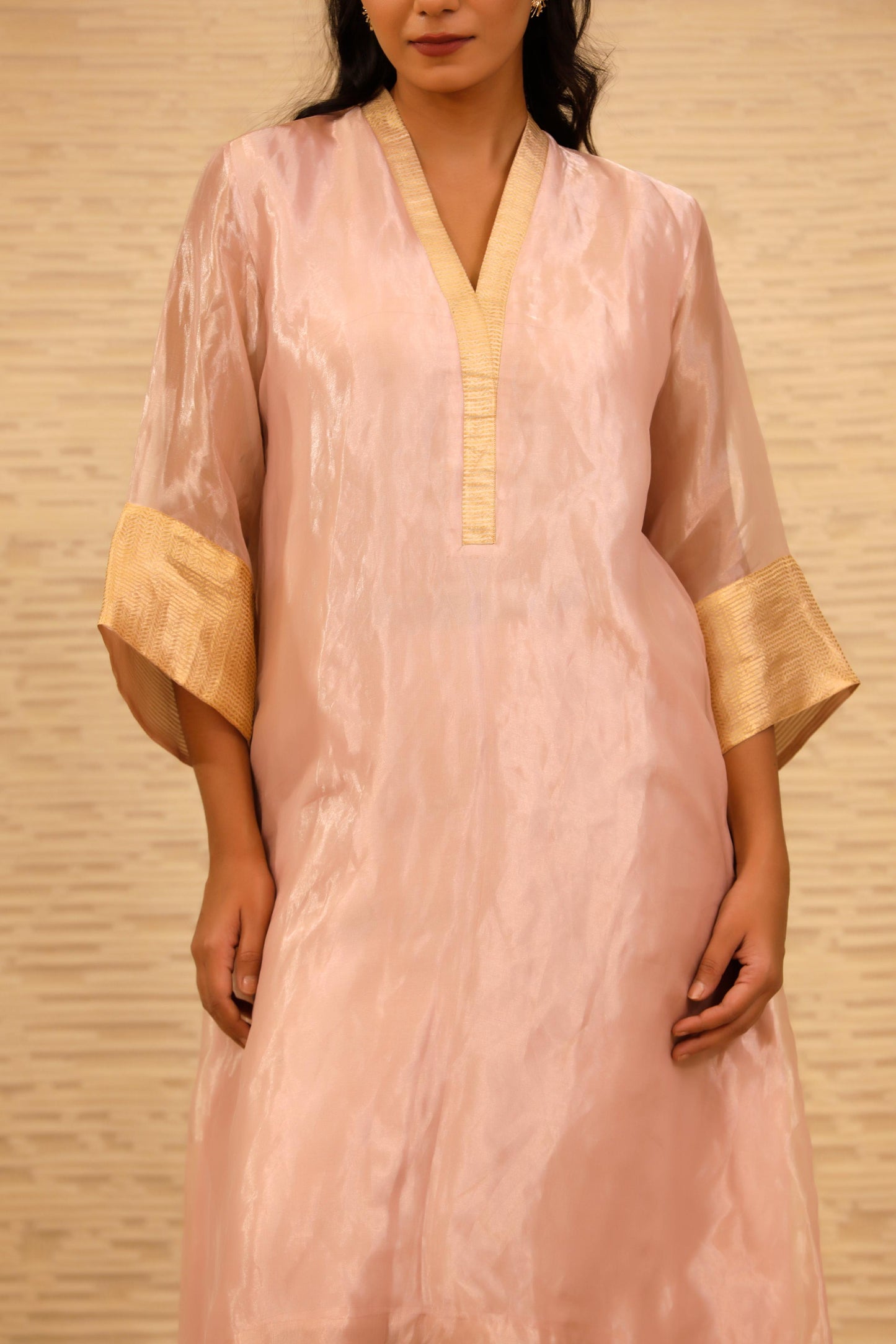 buy pink long kurta set online